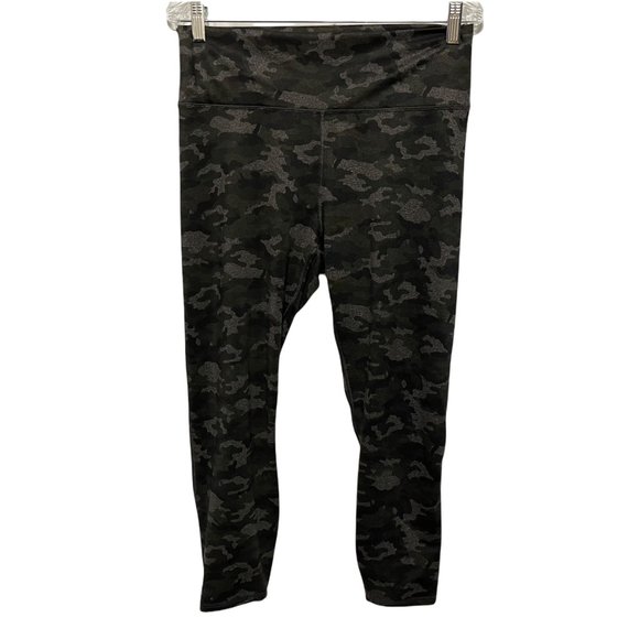 Fabletics Medium Large Powerhold High Rise Charcoal Camo Leggings - Picture 2 of 7